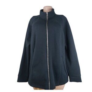32 Degrees Women's Black Active Long Sleeve Mock Neck Performance Jacket Sz XXL